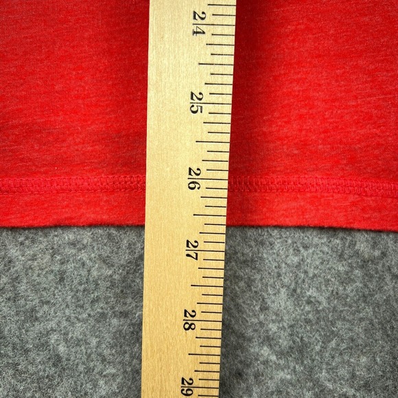 Washington Nationals Shirt Women Medium Red V Neck Short Sleeve Tee MLB Baseball - Picture 10 of 12